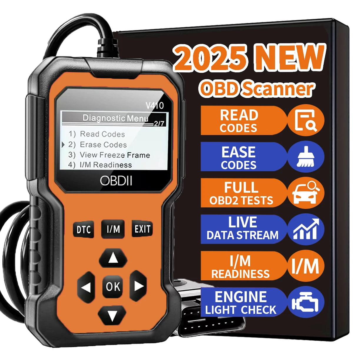 Car Obd2 Scanner Diagnostic Tool Code Reader Engine Fault Code Reader Scanner Can Diagnose All Obd Ii Protocol Cars since 1996 Scan Tool