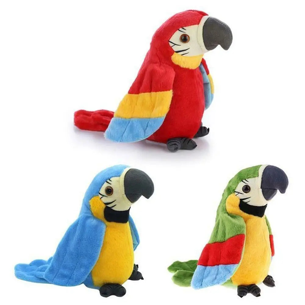 Plush Moves Your Voice Repeat Imitates Voice Gift Parrot Toys Talking Birds Fun Toys