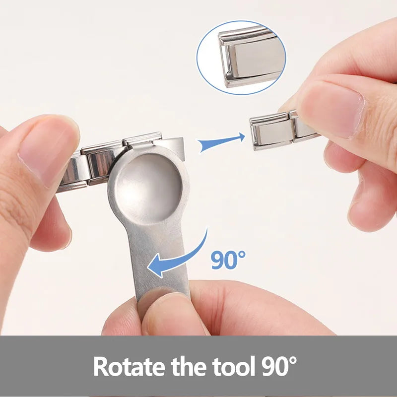 New Women's Men's Jewelry DIY 9MM Width Italian Elastic Charm Bracelet Solid Color Stainless Steel Fashion Bangle