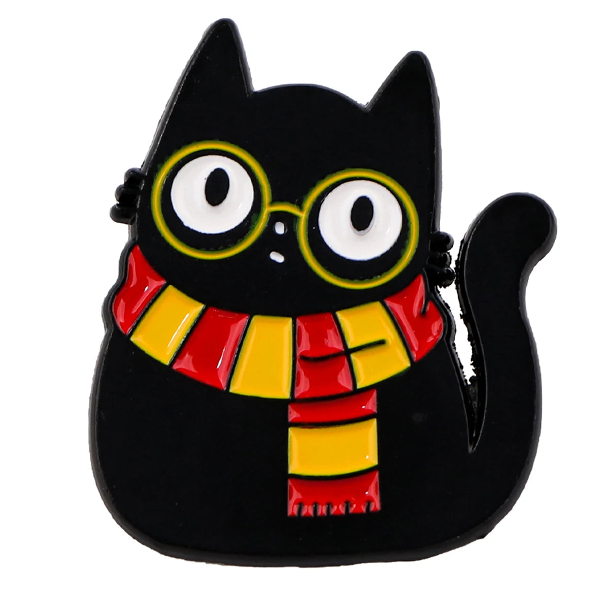 Cute Ghost Enamel Pin Black Cat Badges on Backpack Brooches for Women Lapel Pins Halloween Jewelry Cosplay Accessories Toys Gift