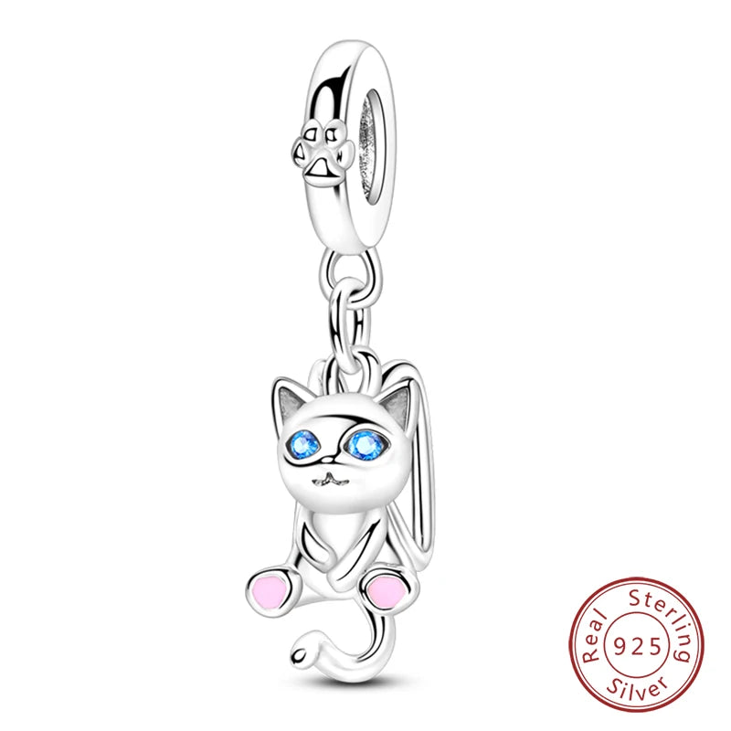 925 Silver Fashion Camera Coffee Cup Flower Charms Beads Fit Qikaola 925 Original Bracelet DIY Birthday Jewelry Making For Women