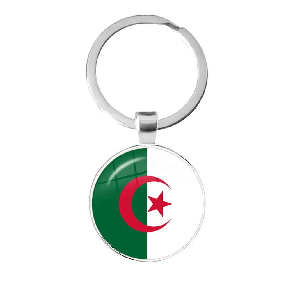 South Africa,Mozambique,Liberia,Cameroon,Cape Verde,Papua New Guinea,Algeria,Belgium,Portugal National Flag Keychains For Gift