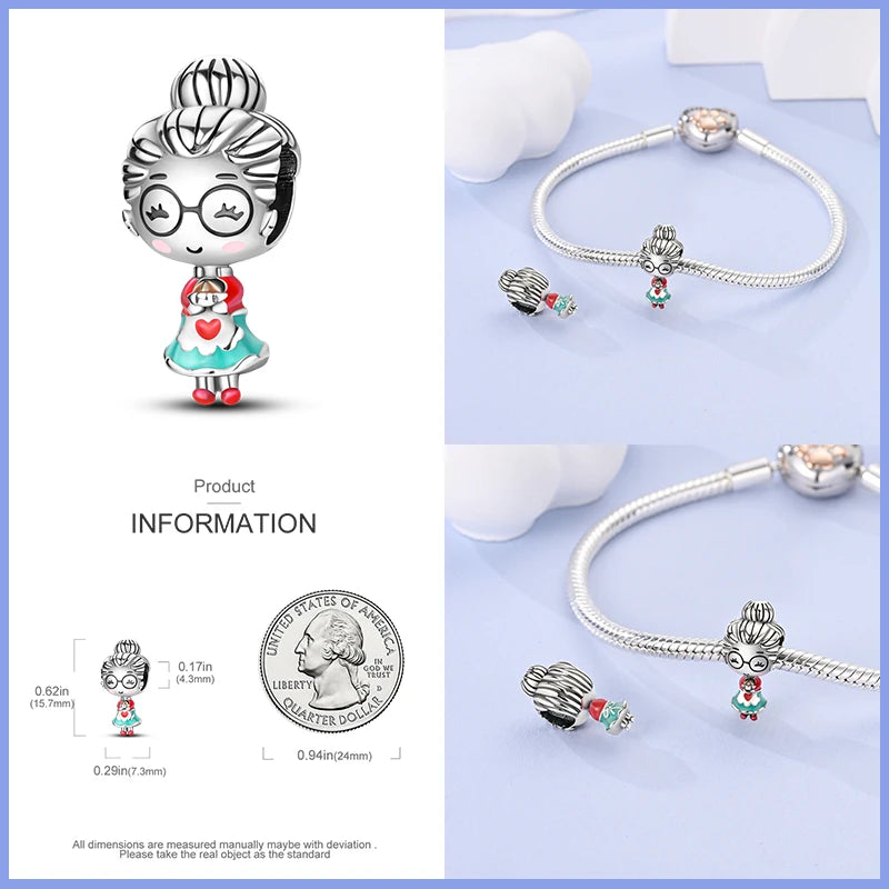 new in Real 925 Sterling Silver Boys and Girls Bicycle Charms Beads Fit Qikaola 925 Original Bracelets Fine DIY Jewelry Making