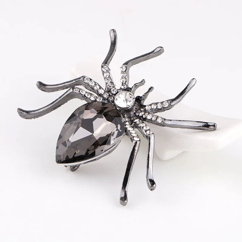 Brooches For Women Classic Spider Insect Pins For Man Neckline Front Of Clothes Halloween Gift Jewelry Charms