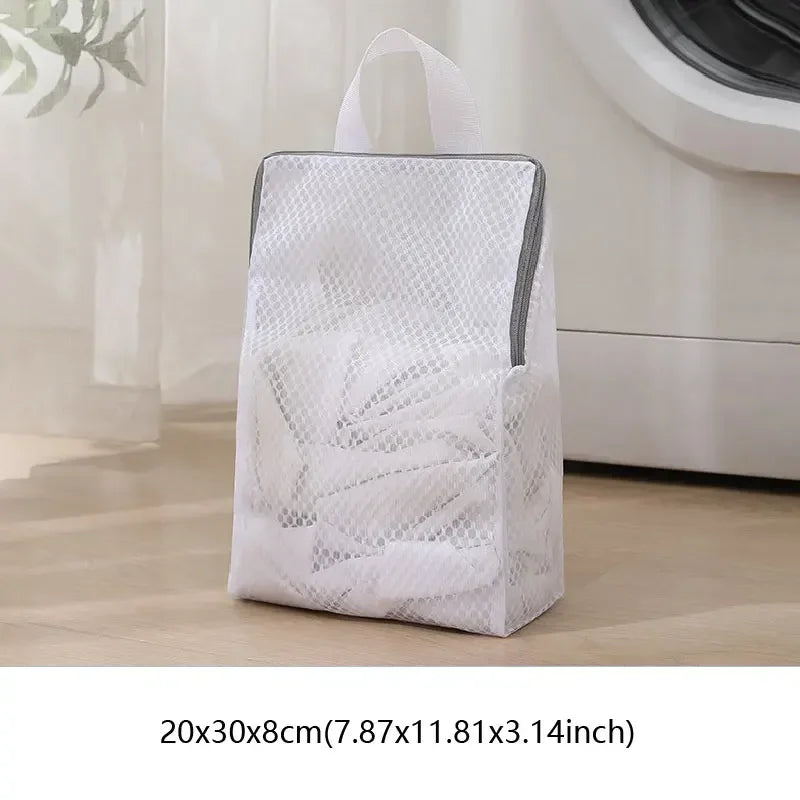 Mesh Washing Machine Laundry Bag Protection Net Foldable Thicken Clothes Socks Wash Pack Household Cleaning Tools Accessories