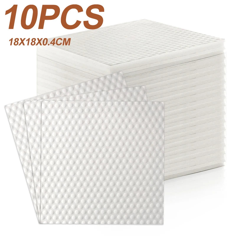 10PCS Cleaning Sponge Sheet 4x Compression Melamine Sponge Eraser Kitchen Bathroom Cleaning Sponges High Density Sponge Cleaner