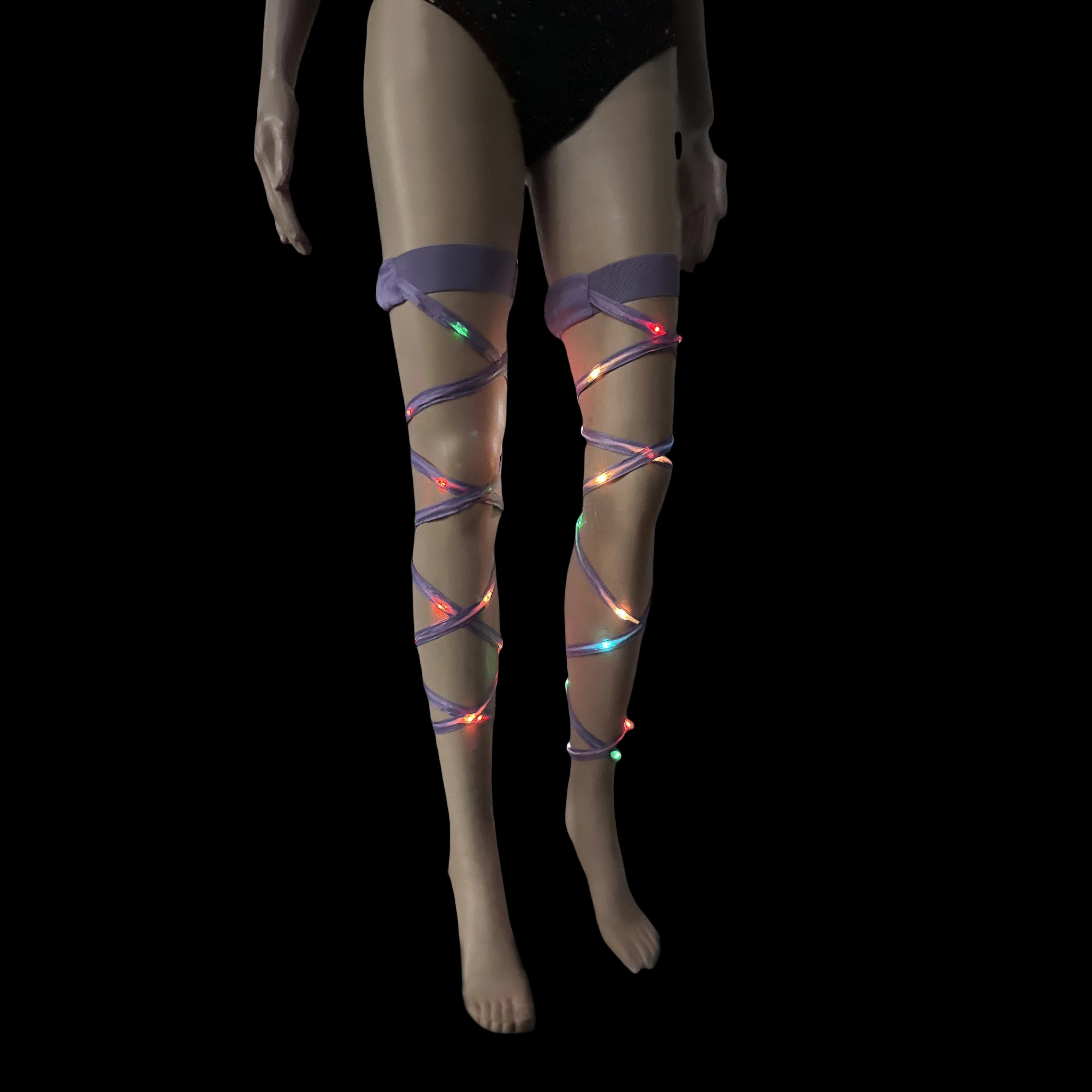 New Women's LED Rave Leg Wraps clothing accessories Personality Fashion Suitable For Multiple Scenarios LED lights Up Leg Wraps
