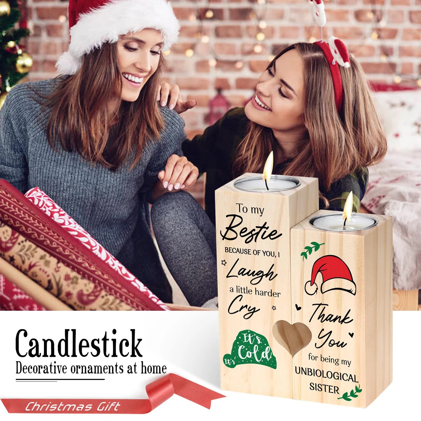 Engraved Heart Decorative Candle Holders Corrosion Resistant and Durable Candlesticks Suitable for Christmas and Halloween