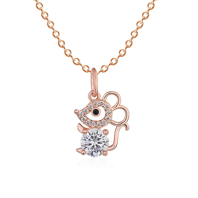 925 Sterling Silver Necklace Pendant Zircon High Quality Chain For Women Luxury Fashion Wedding Engagement Jewelry Party Gifts