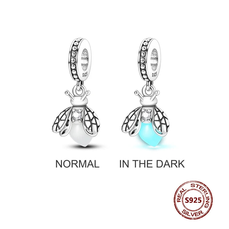 925 Sterling Silver Strawberry Turtle Owl Charm Beads Suitable For Original Bracelet Women DIY Jewelry Making Birthday Gifts