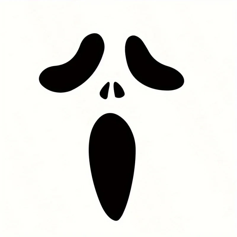 Halloween Ghost Door Stickers, Spooky Wall Decals for Indoor Outdoor Decor, Perfect for Halloween Party Decoration