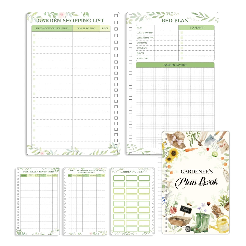 88 Pages A5 Gardening Planner Plant Care Journal With Checklists Layout Design Tips Planting Sowing Guide Plant Care Tracker 