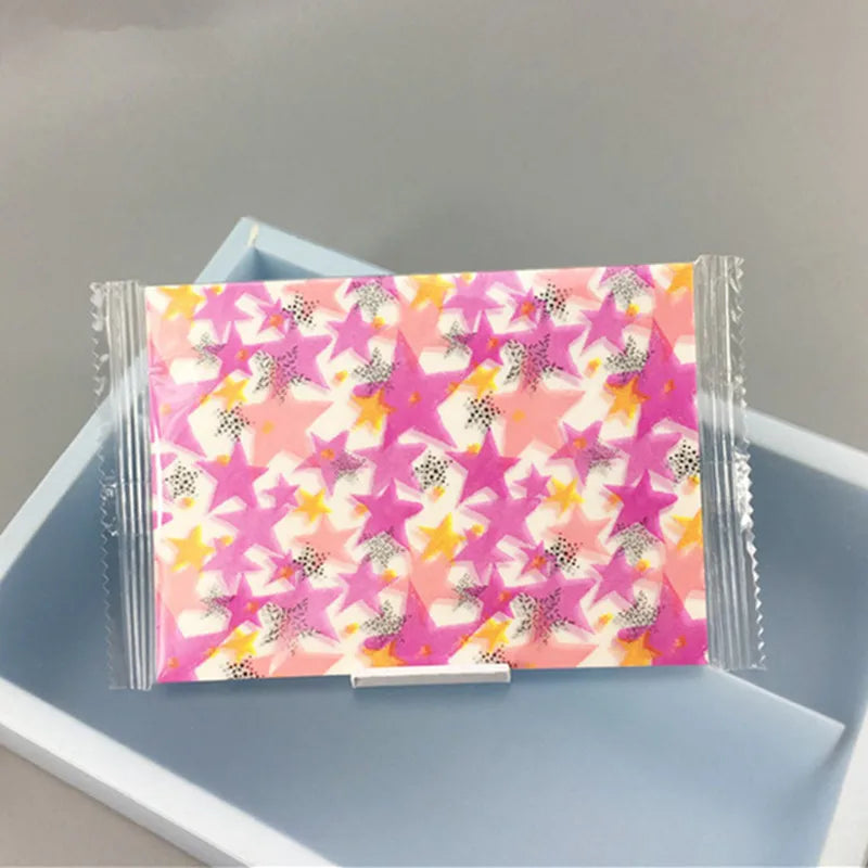 100Pcs DIY Handmade Nougat Candy Packaging Oil Paper Milk  Taffy Wrapper New Year Xmas Party Decor