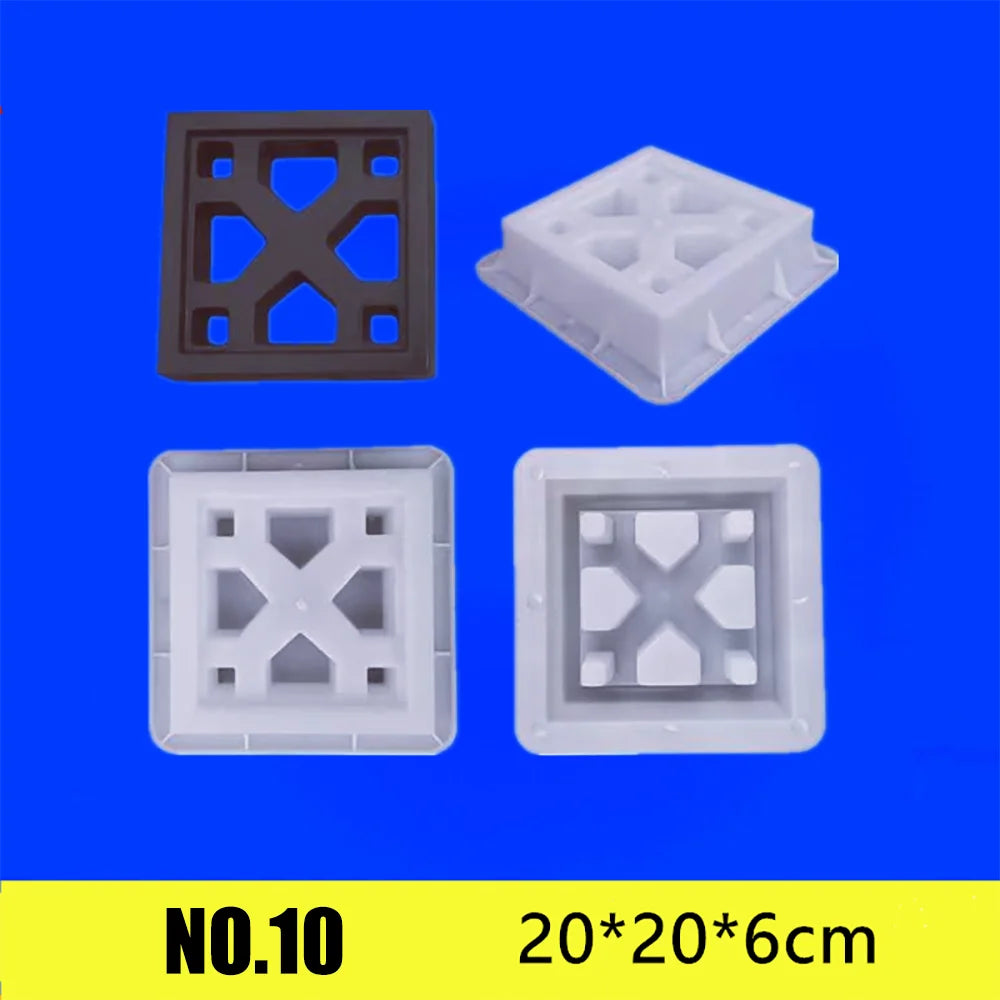 Home Garden Floor Road Cement Hollow Brick Path Mold  Reusable DIY Plastic Decorative Openwork Garden Background Wall Mold