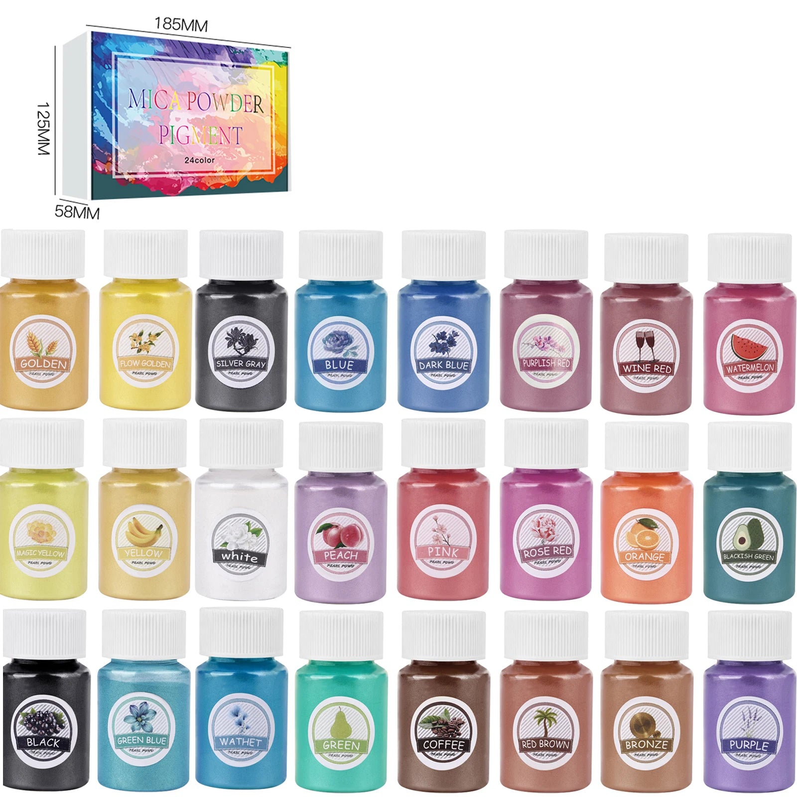 Epoxy Resin Pigment Kits Candle Dye Liquid Colorant DIY UV Epoxy Resin Mold Jewelry Making Candle Soap Making Dye Pigment Sets