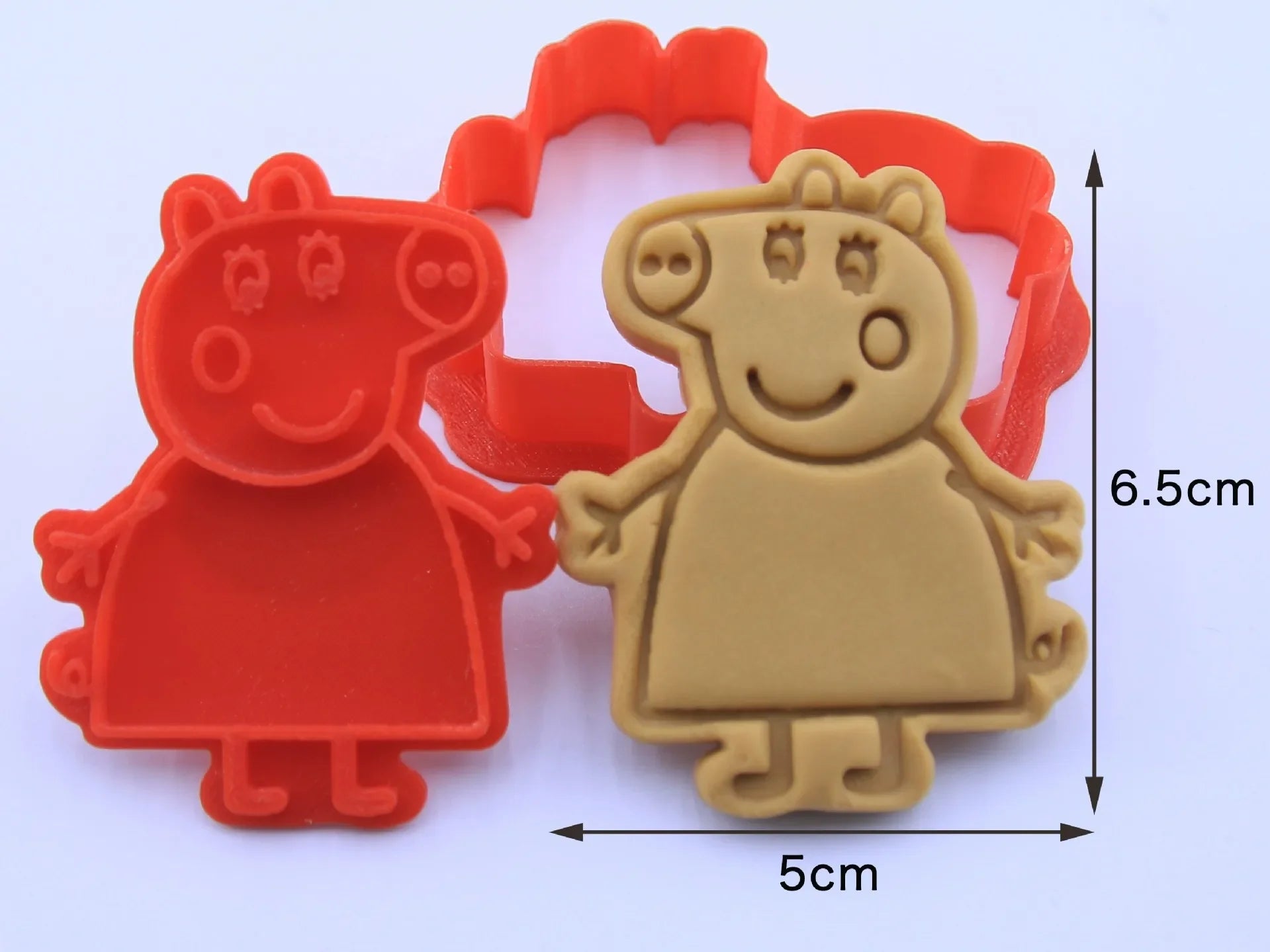 Peppa Pig Cartoon Cookie Mold Stereoscopic Household Cookie Grinder Tipping Sugar Diy Making Moulds Baking Tools Halloween Gift