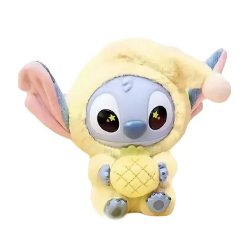 Miniso Stitch Eat Something Before Sleep Series Blind Box Plush Vinyl Toys Cute Doll Replica Mystery Box Bag Pendant Decor Gift