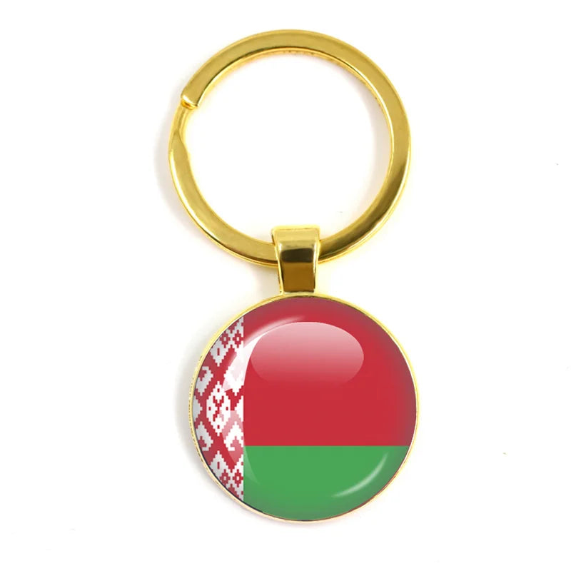 European National Flags, Albania, Andorra, Belarus, Belgium, Bosnia and Herzegovina, Bulgaria, Croatia, Popular Key Chain