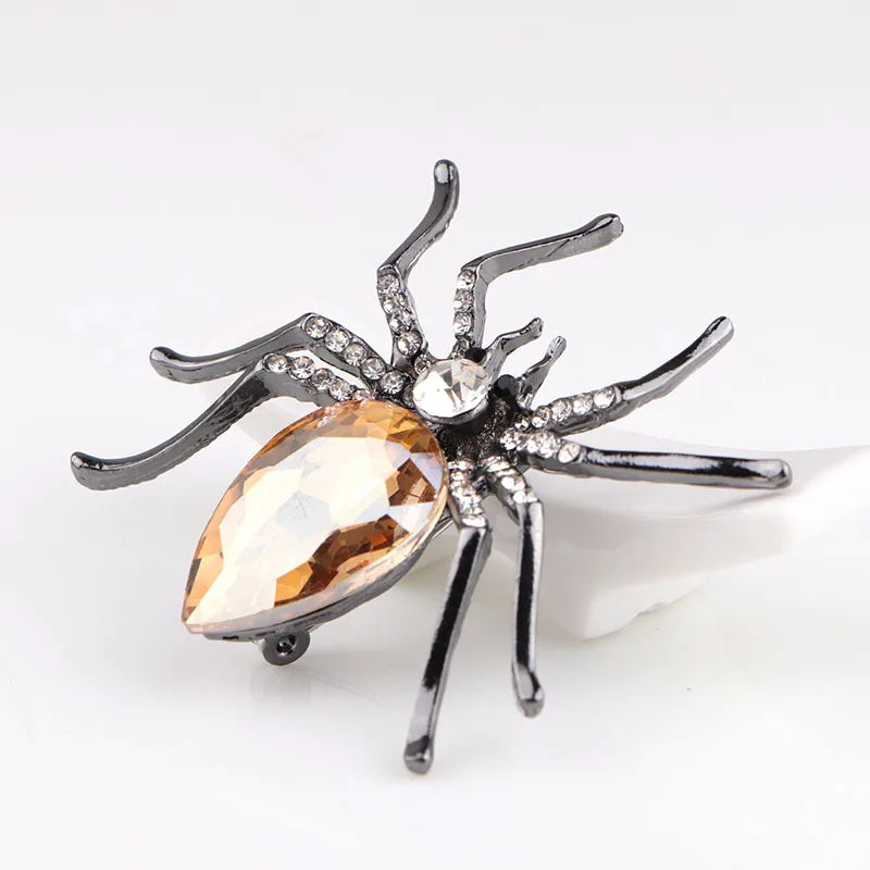 Brooches For Women Classic Spider Insect Pins For Man Neckline Front Of Clothes Halloween Gift Jewelry Charms