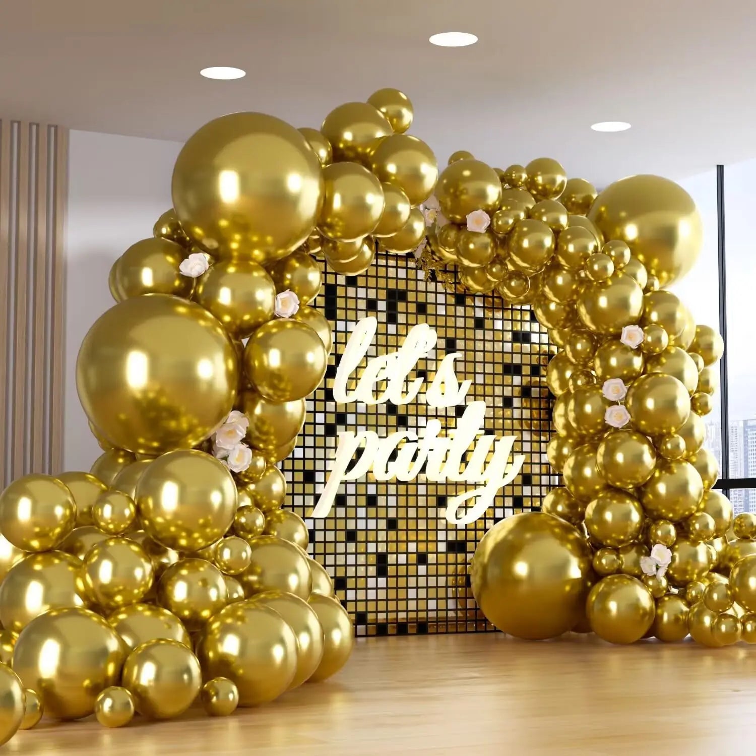 132PCS multi-color latex balloon set suitable for birthday parties, weddings, Valentine's Day party decoration