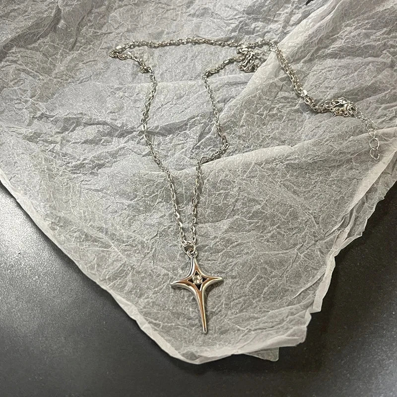 Y2k Love Heart Necklace for Women Fashion Hip Hop Red Hearts Pink Pendants Necklaces Rope Chain Girls Rave Gift Gothic Jewelry