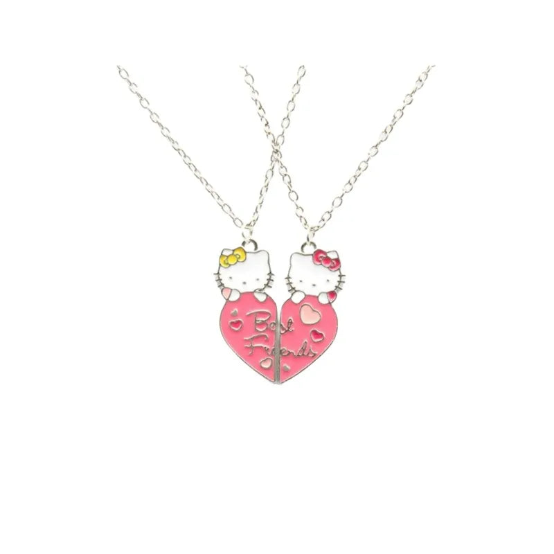 Hello Kitty Necklace Bow, Japanese and Korean Light Luxury Niche Design and Versatile Girl Gifts for Besties as Holiday Gifts