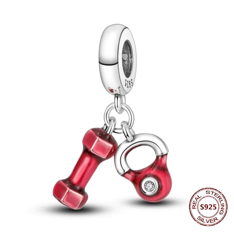 925 Sterling Silver Strawberry Turtle Owl Charm Beads Suitable For Original Bracelet Women DIY Jewelry Making Birthday Gifts