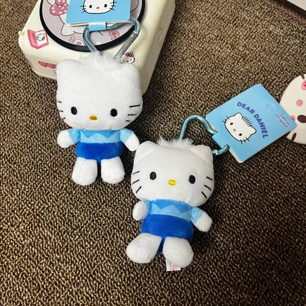 Sanrio Hello Kitty Daniel's Love Buckle Doll Pendant Keychain Japanese Cute Cartoon Kitty Cat Pendant Keychains Bag Accessories