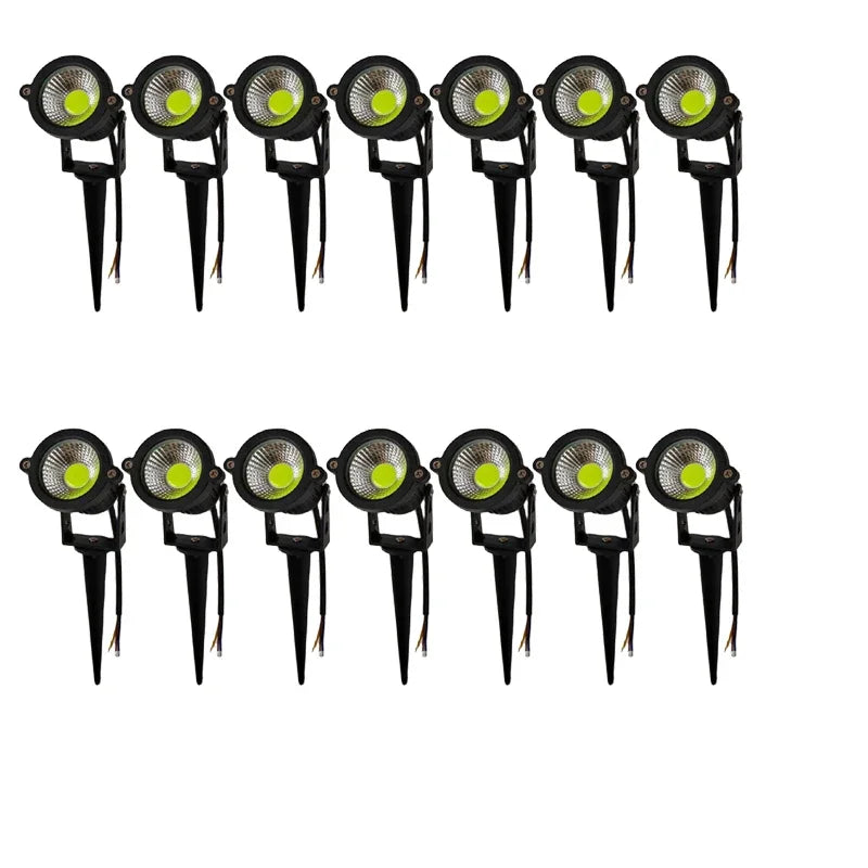 6-16PCS Outdoor LED Garden Lawn Light 5W Landscape Lamp Spike Waterproof DC12V Path Bulb Warm White Green Spot Lights 220V 110V