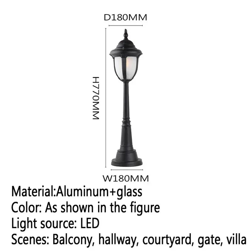 GISELLE Contemporary Outdoor Lawn Lamp LED Electric Waterproof Villa Garden Courtyard District Residential Quarters Lawn Lamp ﻿