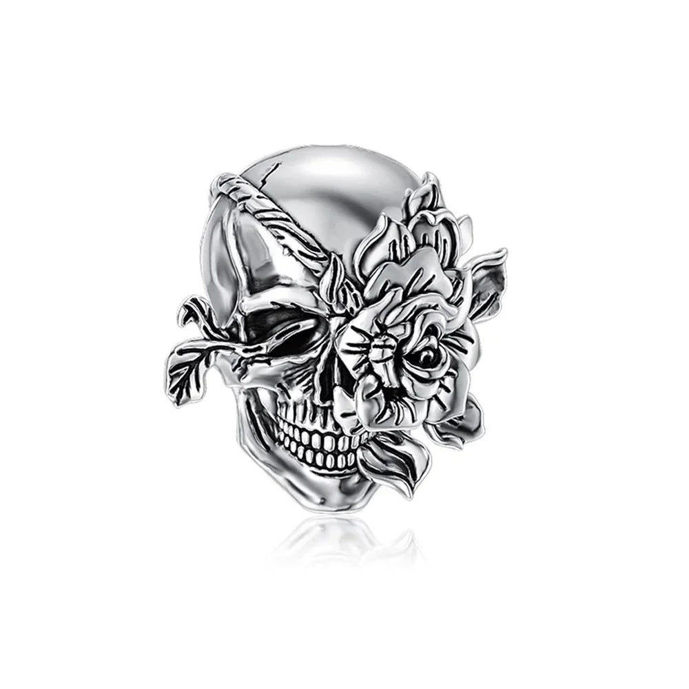 Original 925 Sterling Silver Halloween Charms Pumpkin Skull Witch Ghost Bead Earrings Pendant Fit Bracelet Necklace Jewelry