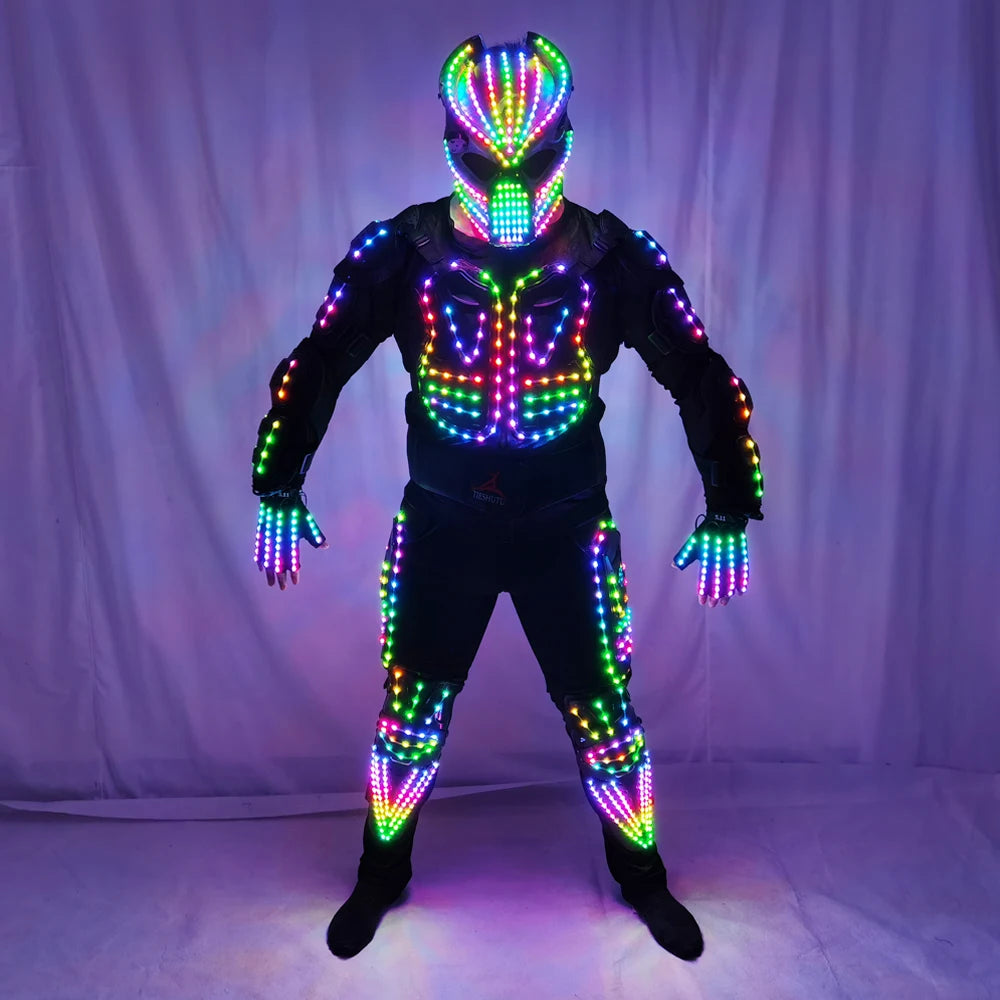 Future LED Robot Dance Suit Festival Celebrate Prom Party Music Show Costume Dancer Show Club Dress