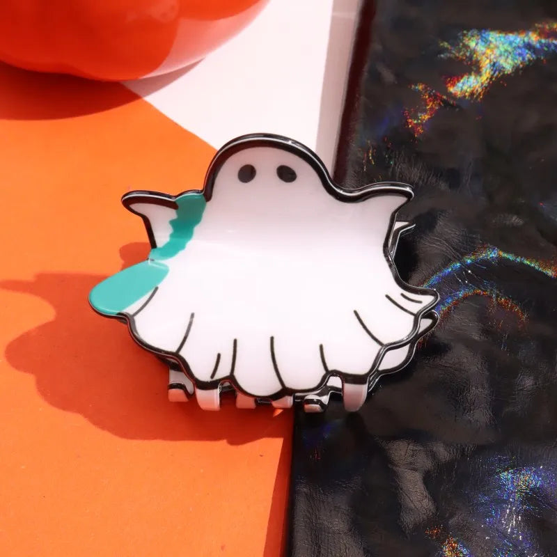 HANGZHI Dark Dragonfly Bat Spider Web Hair Clips Horror Exaggerates Halloween Hair Accessories for Women Kid New Funny Hairpin