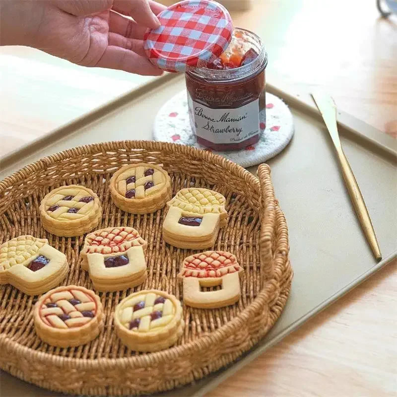 1PC Jam sandwich biscuit cutting machine Soft Candy Decorative Biscuit Mold   Baking cookie mold Baking products