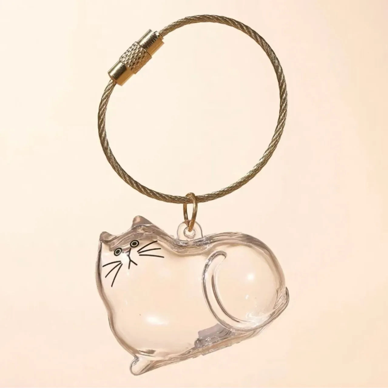 Cute Dog Pendant Keychain Pet Hair Collection Memorial Capsule With Key Ring Unique Keychain Novel Trendy Souvenir for Pet Lover
