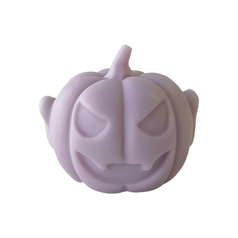 3D Smiling Pumpkin Silicone Candle Mold Halloween Pumpkin Skull Soap Gypsum Crafts Resin Mould Halloween Gift Making Tool