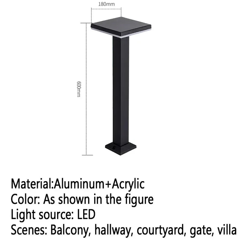 GISELLE Contemporary Outdoor Lawn Lamp LED Electric Waterproof Villa Garden Courtyard District Residential Quarters Lawn Lamp ﻿