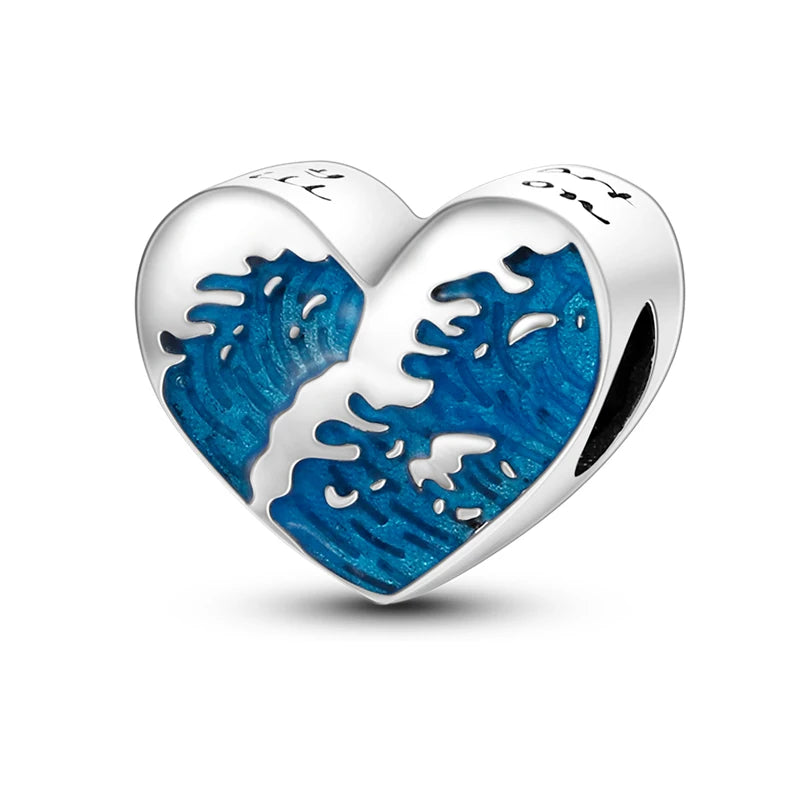 Ocean Trendy 925 Silver Dolphin Crab Boat Beach Charms Beads Fit 3mm Original Bracelets DIY Thoughtful Fine Jewelry Making Gifts