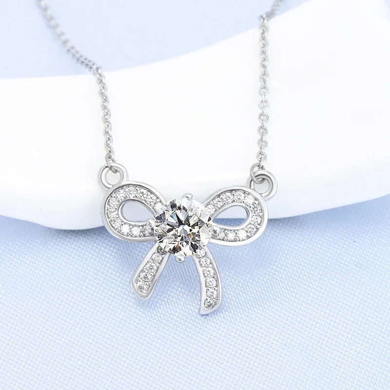 925 Sterling Silver Necklace For Women Round Pendent Sparkling Pave CZ Necklace Fashion Anniversary Birthday Jewelry Gifts N325