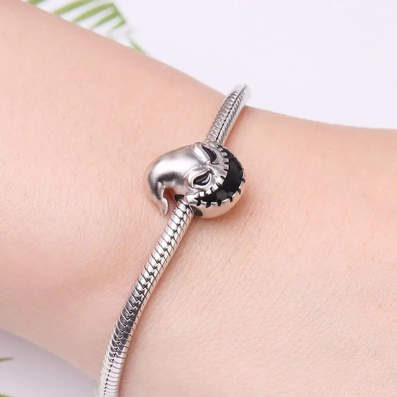 Halloween Dark Demons Pumpkin Bat 925 Sterling Silver Bead Charm Hang Fit Original Bracelet Necklace DIY Fashion Jewelry Making﻿