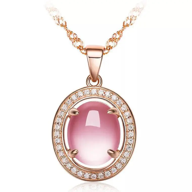 925 Sterling Silver Necklace Pendant Zircon High Quality Chain For Women Luxury Fashion Wedding Engagement Jewelry Party Gifts