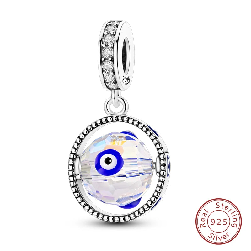 Fit Qikaola 925 Original Bracelet Fashion Bee Astronaut Eiffel Tower 925 Silver Charms Beads Fine DIY Birthday Jewelry For Women