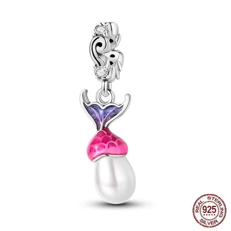 Luminous Bulb Charms Fit Qikaola Original Bracelet 925 Sterling Silver Colorful Balloon House Tram Charms Beads DIY Jewelry Gift