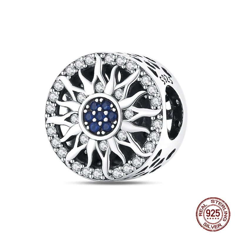 100% Real 925 Sterling Silver Classic Devil's Eye Charms Beads For Women Fit Original Qikaola Bracelets Fine DIY Jewelry Making