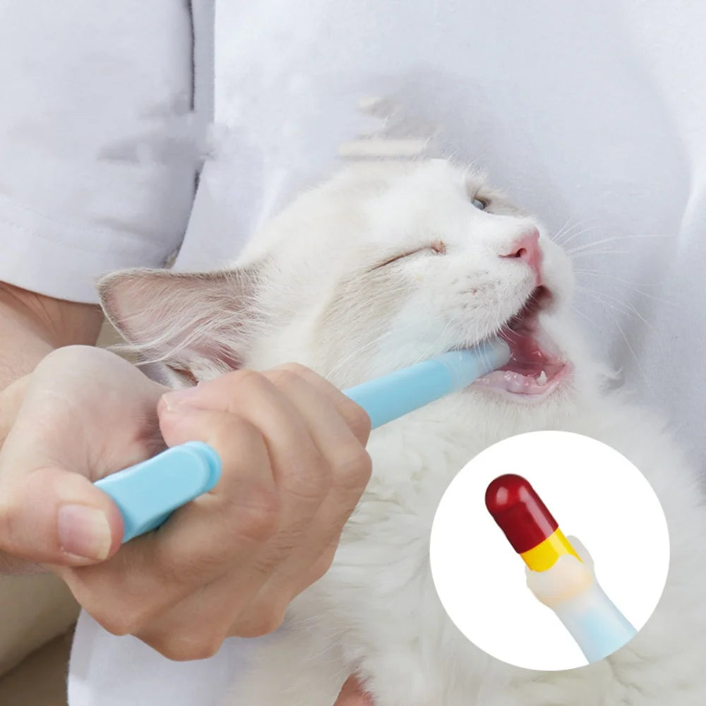 Pet Medication Silicone Feeder for Dogs and Cats Pet Pill Dispenser Syringe with Soft Tip Medicinal Pusher for Small Animals