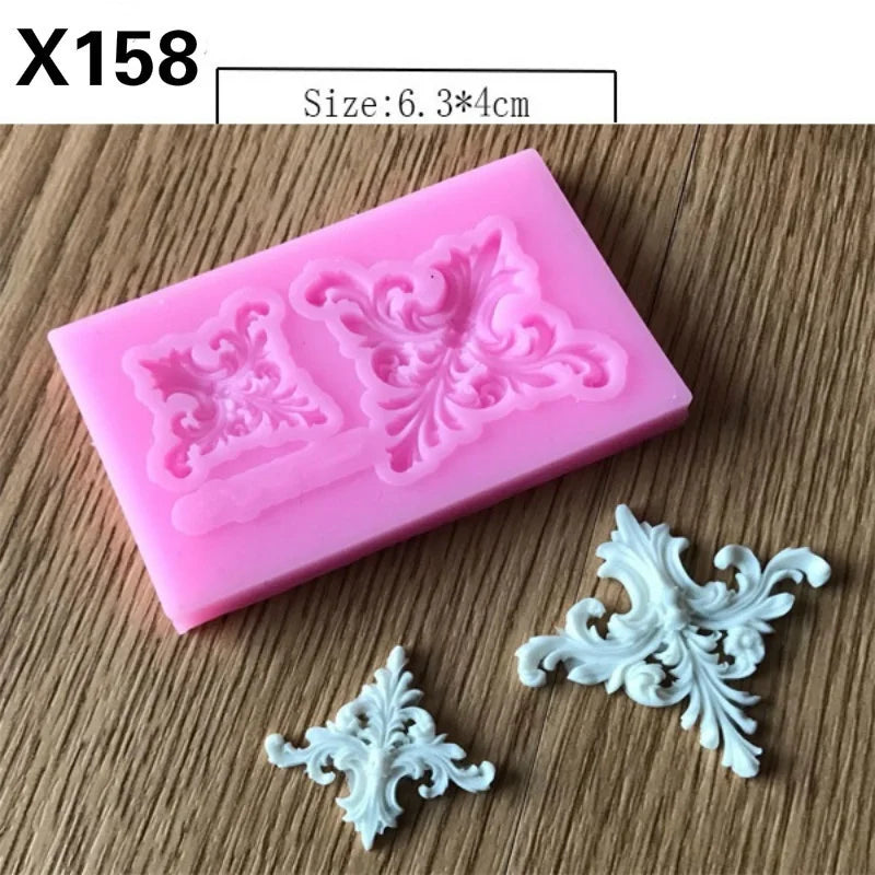 1pc Flower Pattern Silicone Mold Mat 3D Lace Mold Fondant Cake Decoration Sugar Craft Tool Baking Tools Cake Tools