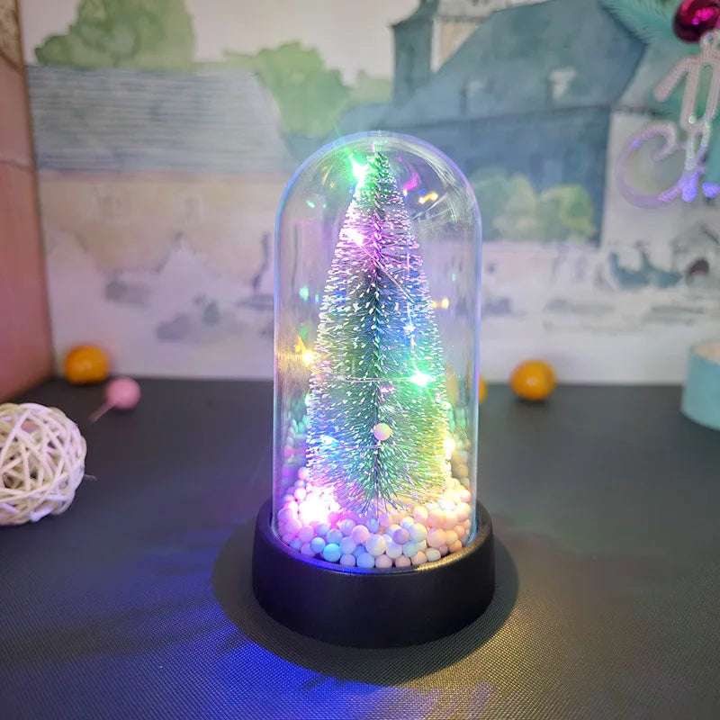 2025 New Christmas Decoration Glow LED Christmas Tree Snowman Ornaments Home Room Decor Xmas Navidad New Year Accessories Gift