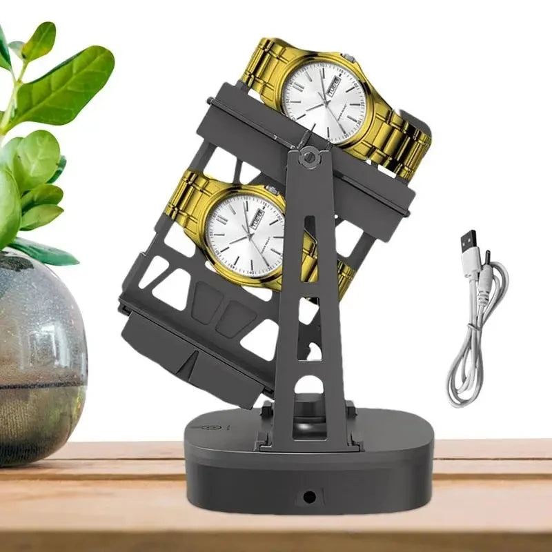 Watch Winder for Automatic Watches,Support Single Watch and Double Watch Spinner,Self Winding Watch Turner,Rotating Watch Device