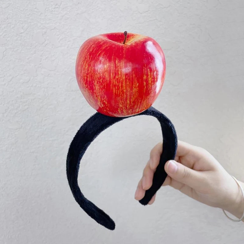 Funny Simulated Fruit Vegetable Hair Hoop Bread Carrot Banana Hairband Pepper Headband Birthday Cosplay Halloween Headwear