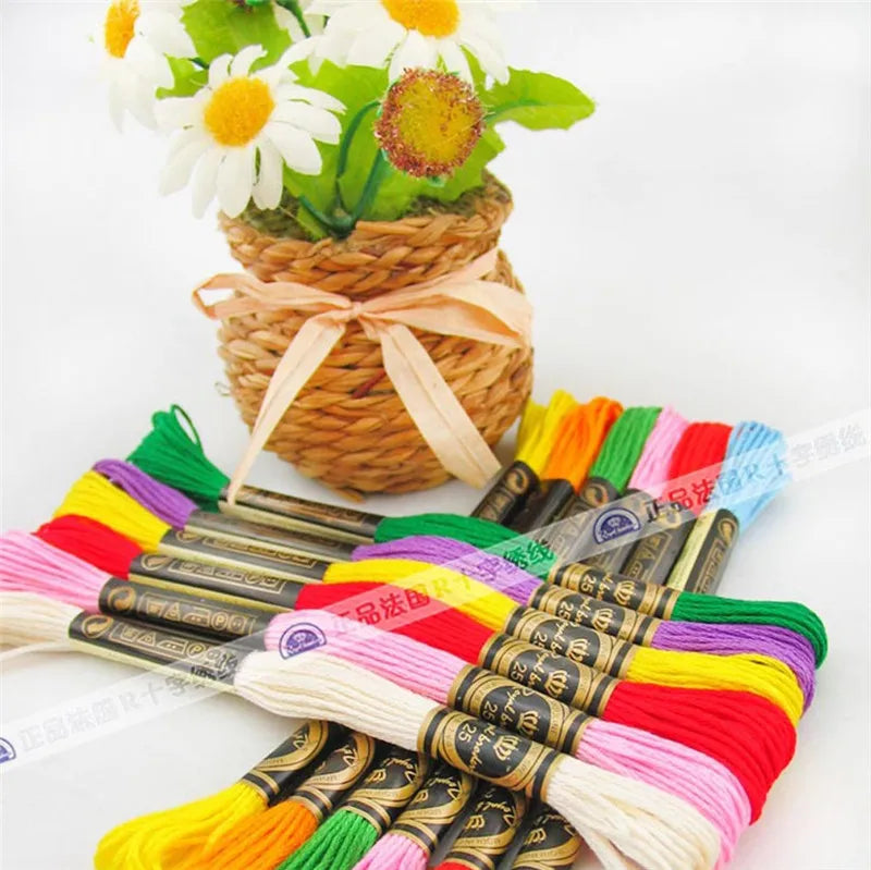 SO372 DIY Craft Stich Cross Stitch Cute Cartoon Painting Cotton Fabric Needlework Embroidery Crafts Counted Cross-Stitching Kits